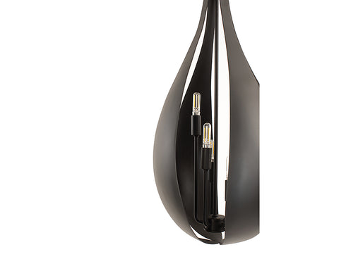 Bali 5-Light Pendant in Black Cashmere